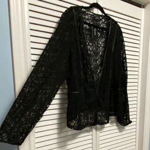 COPY - City Chic Black Lace Jacket size 22